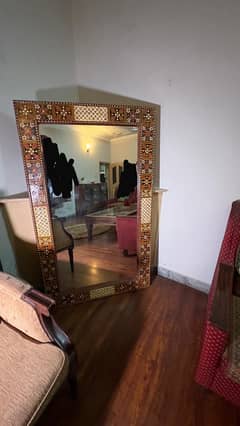 2 Piece Console and Mirror Set - Traditional Sawati Furniture