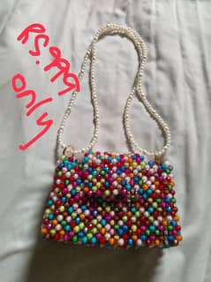 hand made beads bag