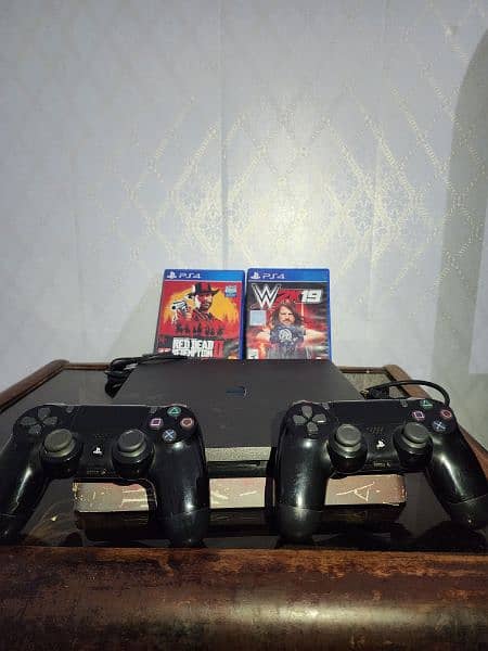 PS4 Slim 500GB Bundle – Like New! 0