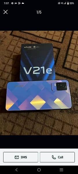 vivo v21 e all ok 12/128with box 3