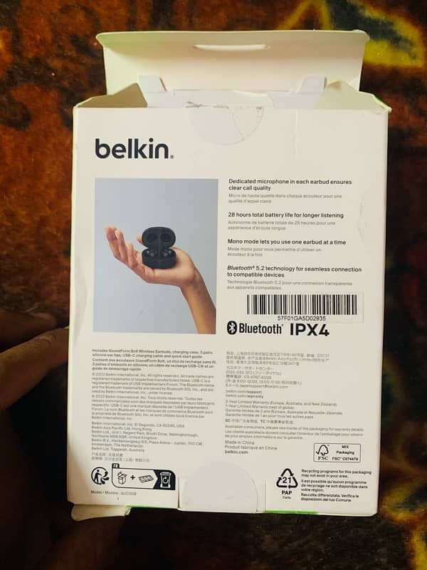 belkin soundform BOLT ear buds 7