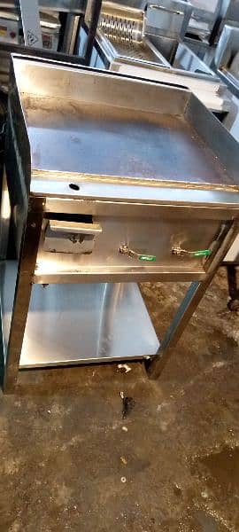 pizza prep table used// oven conveyor// hot plate// dough rooler 2