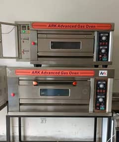 pizza oven deck imported 2 years warranty, conveyor// deep fryer