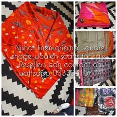 nishat wool square scarf