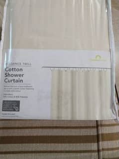 new shower curtain and shower rails