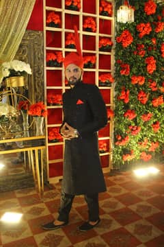 sherwani black color