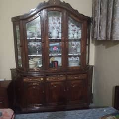 showcase cum cabinet for book and crockery home furniture