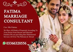 Marriage Bureau Services /Abroad Proposals/Rishta/marriage consultant