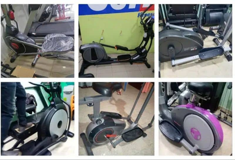 exercise cycle elliptical crosstrainer upright magnetic airbike machin 5