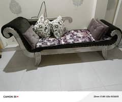 Sofa (Dewan)  & Glass Center Table (wooden)