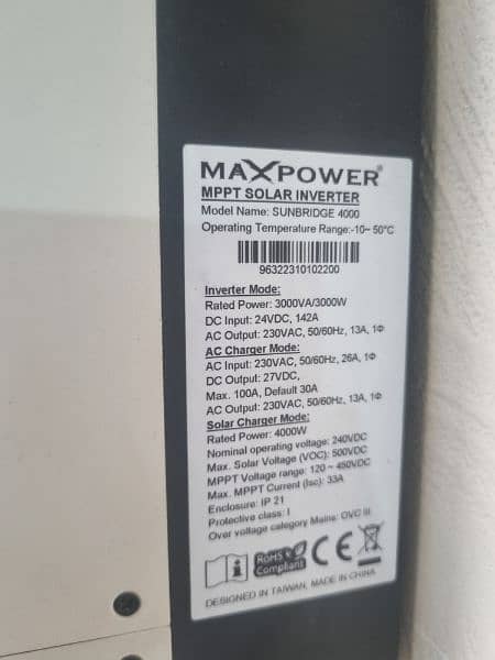 max power 3 kw inverter pv4000 1