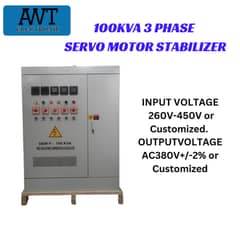 100KVA 3 Phase Servo Motor Stabilizer AC Voltage Regulator (AWT)