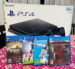 PS4 Slim 1 TB with original box and accessories