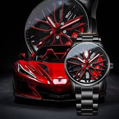 Mens Quartz Luxury Car Rim Watch