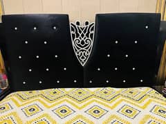 Bed set / designer bed / double bed / velvet stuff poshish bed / bed