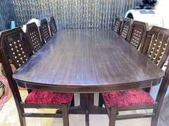 Dining table & 8 chair