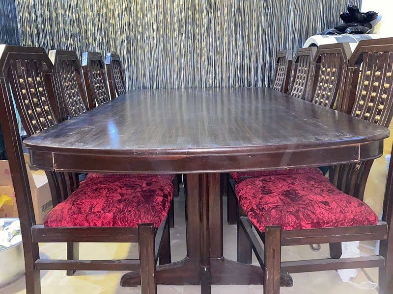 Dining table & 8 chair 2