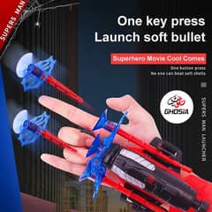 Super Hero Spiderman Wrist transmitter Dart Shooter Gun