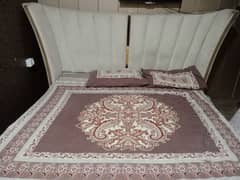 full king size bed dressing and side table