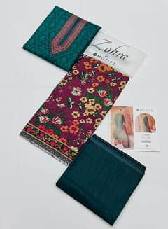 Branded Suits Khaddar Linen 0