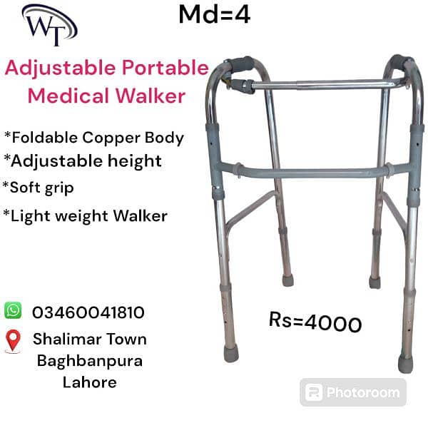 foldable paddle walker/adjustable walker/portable 3