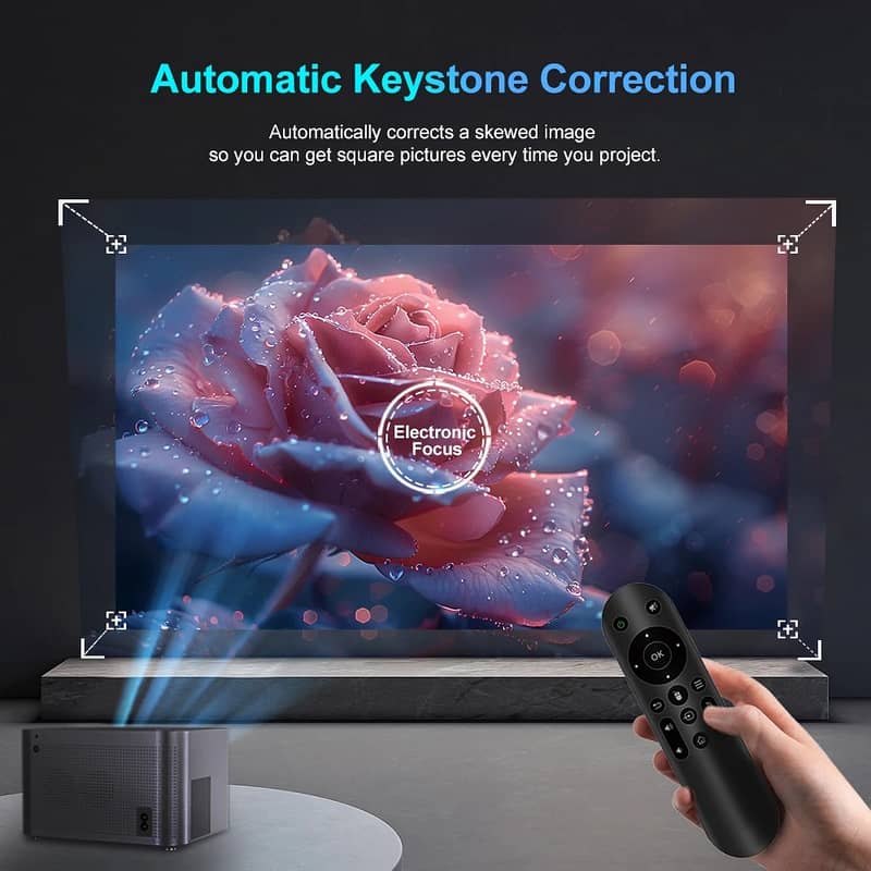 HY350 ANDROID 11.0V SMART PROJECTOR 2GB+32GB 580 ANSI SUPPORT 4K 6