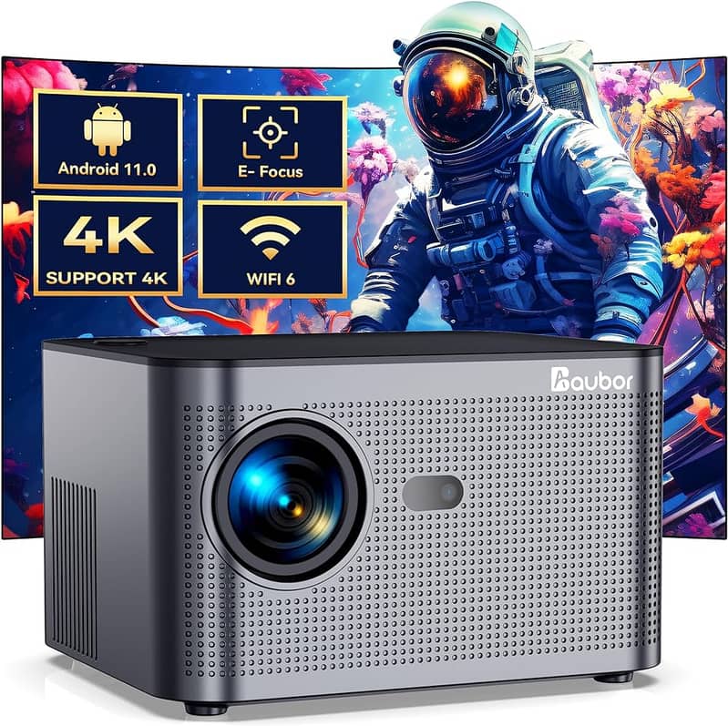 HY350 ANDROID 11.0V SMART PROJECTOR 2GB+32GB 580 ANSI SUPPORT 4K 18