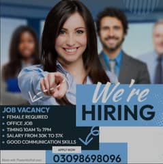 JOb For Female | Office staff Required | JOBS