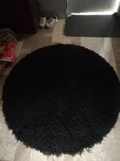 Black Carpet Rug 10/10 Condition