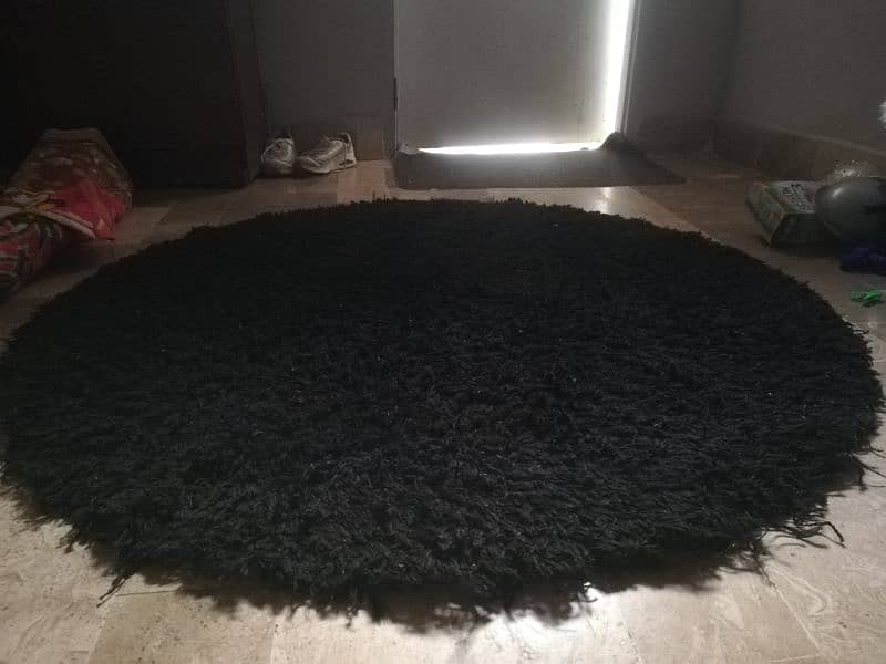 Carpet / Rug / Black Carpet / Round Carpet / Thick Carpet 1