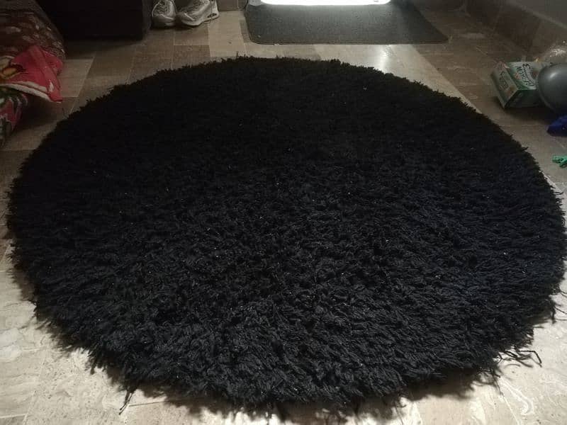 Carpet / Rug / Black Carpet / Round Carpet / Thick Carpet 3