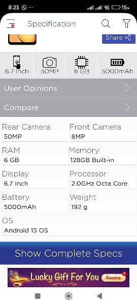 Redmi 13C . 6.128 7