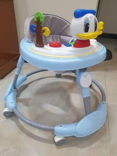 Baby walker foldable & height adjustable with music & lights