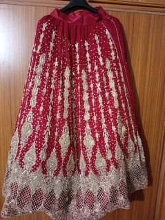 Bridal dress lehnga red color