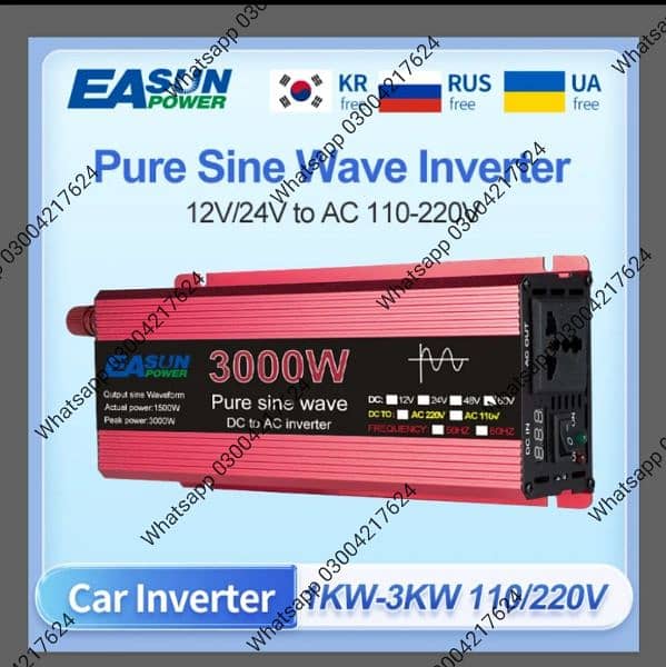 EASUN Pure Sine Wave solar Inverter 12V  To 220V Voltage Electr 1