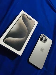 iphone 15 Pro Max Natural Titanium 256Gb Non PTA Btry 98%