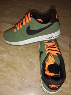 Nike Air Force 1, (green, orange)