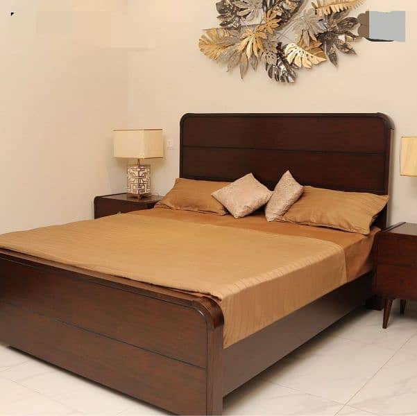 double bed/bed set/furniture/Wooden bed set/glossy bed set 2