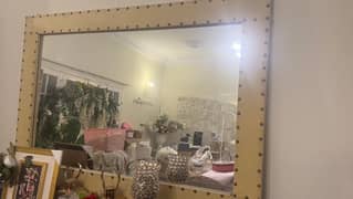 Elegant cream colour royal dressing table , brand new mirror