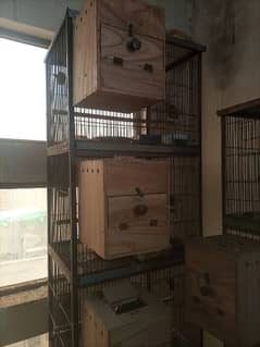 4 portion cage for sale. and boxes