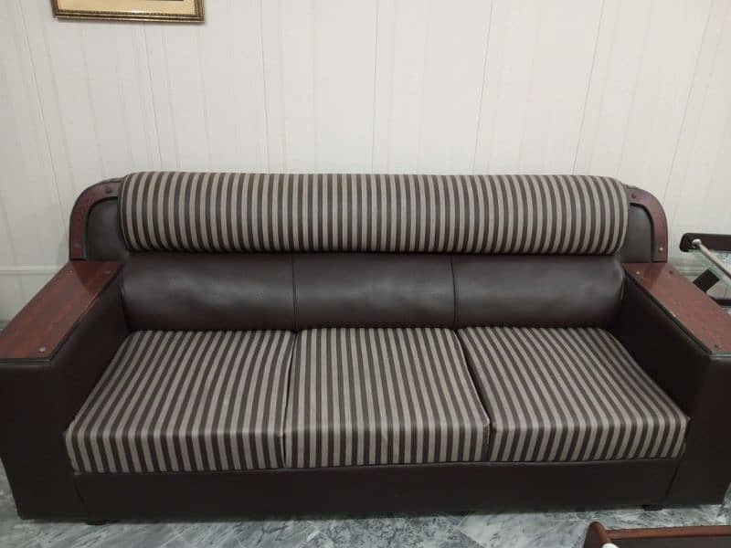 6 seater leather sofa set 2