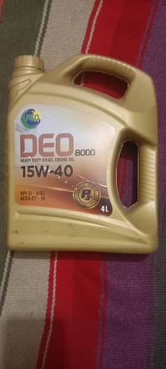 PSO DEO 8000 heavy duty diesel engine oil 4 litre- 15W-40