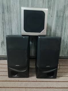 Kenwood bookshelf speakers with passive subwoofer