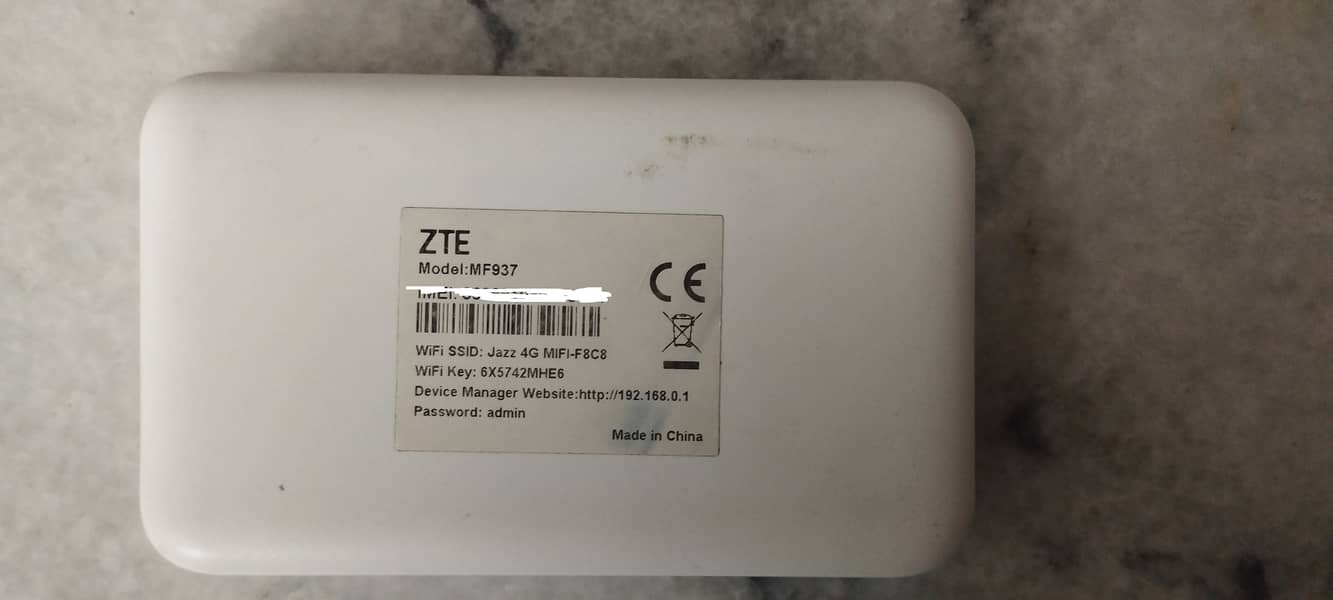 JAZZ 4G router 2