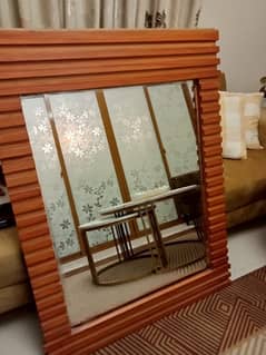 large Mirror with wooden frame