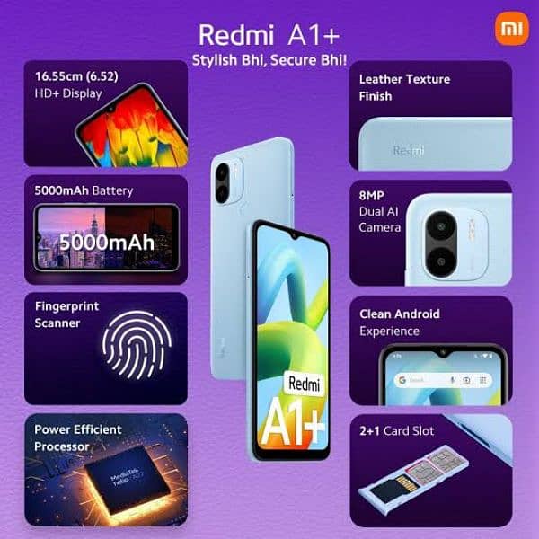 Mobile for Sale. Redmi A1+ (0346/057/9552)  Aleem 1