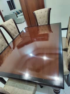 6 chair dining table for sale