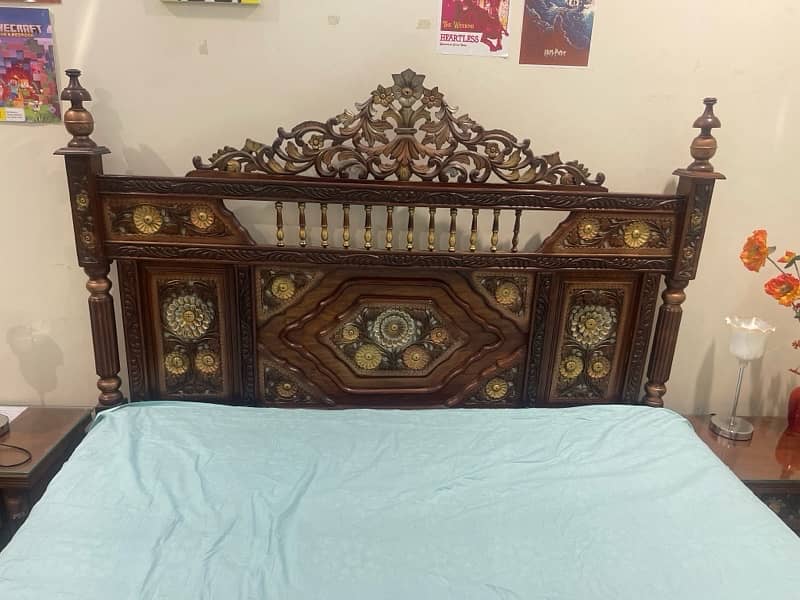 king size pure wood chanioty bed 0