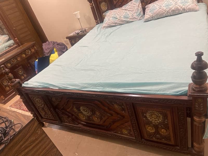 king size pure wood chanioty bed 2