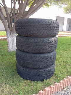 Almost new tyres for sale (255/70 - 15)